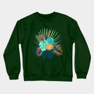 Tropical Leaves Crewneck Sweatshirt